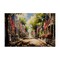 Stupell Industries American Flag Lined Street Canvas Wall Art Design by Arlington Prints